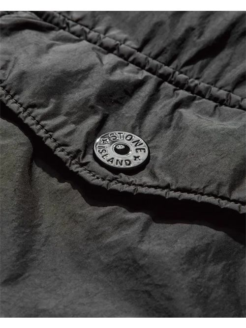 Stone Island Crinkle Reps R-NY Overshirt nero Stone Island | K2S15Q100006S0A23V0029 BLACK